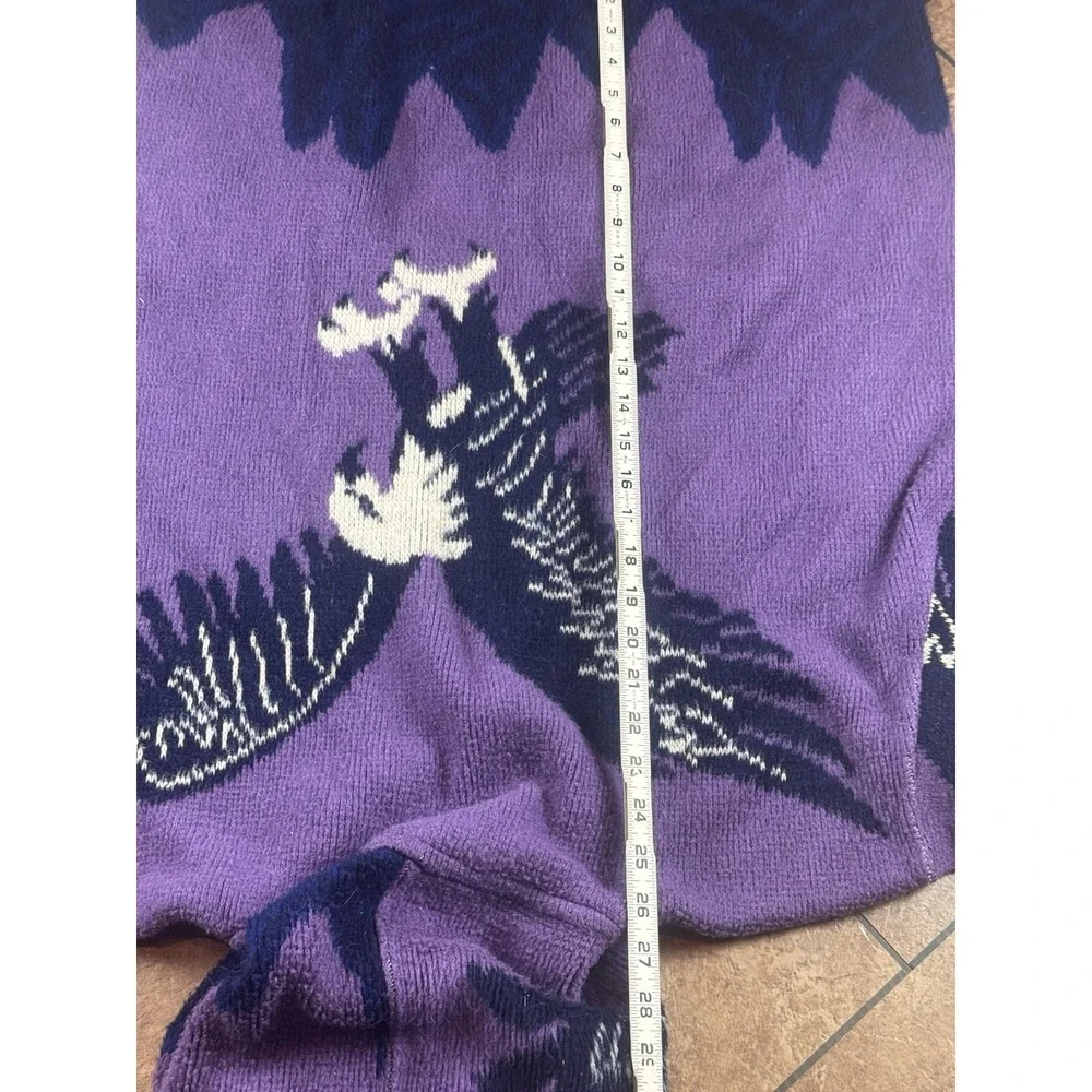 Vintage Ruminahui Wool Eagle Full Zip Large